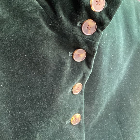 RALPH LAUREN GREEN VELVET MILITARY BLAZER JACKET SZ. 8 CLASSIC STYLE - Picture 5 of 7